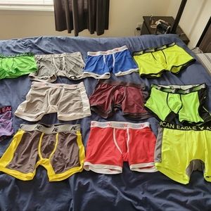 Lot of 11 Men's Large American Eagle Flex Trunks